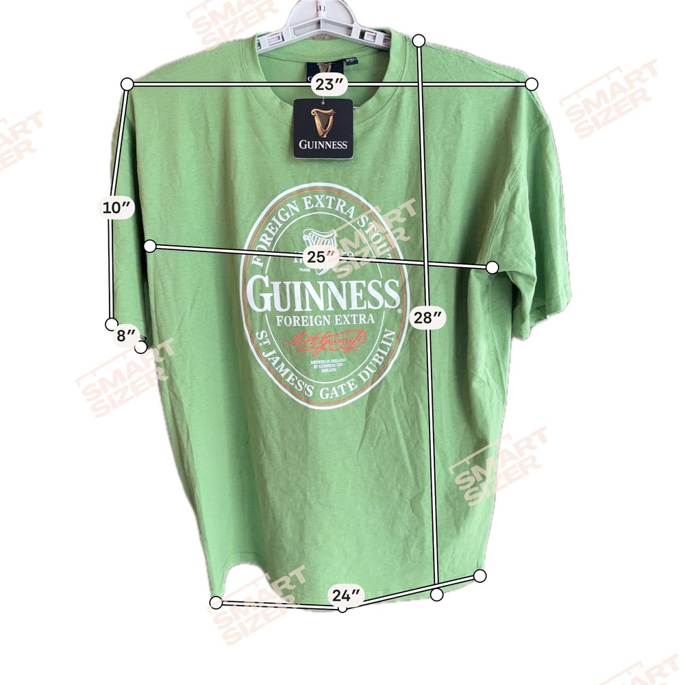 Guinness Foreign Extra Stout Green Graphic T-Shirt Mens XXL Relaxed Fit New - Picture 7 of 7